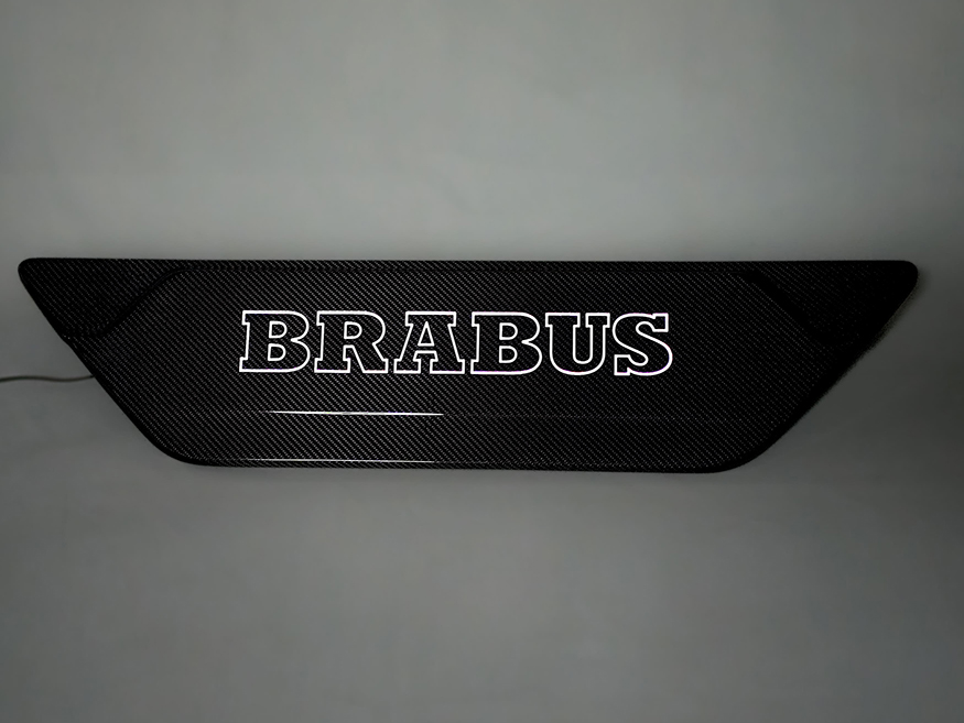 Mercedes-Benz W463A/W464 G-Class (2018-2024) Carbon Fiber Rear Door Cover Brabus Style with LED Lighting